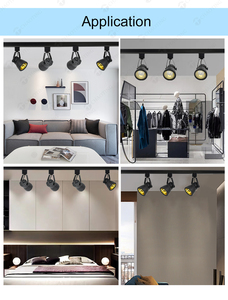 Sistema de riel comercial empotrado, <span class=keywords><strong>foco</strong></span> ajustable de superficie de techo Cob <span class=keywords><strong>Mr16</strong></span> Gu10, accesorios de <span class=keywords><strong>foco</strong></span>, carcasa de luz de pista Led - Product Image 6