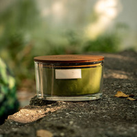 C&H Bootförmige Holzdocht-Glaskerzen Aromatherapie Natürliche Sojawachskerzen Private Label