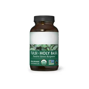 Tulsi Holy Basilico Capsule immunitarie adattogeno supporta la sana risposta allo Stress Tulsi capsula vegana di basilico santo