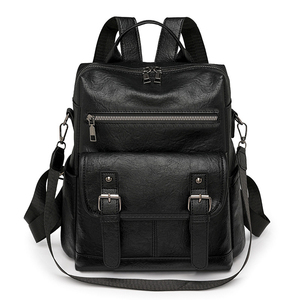 Nouveau sac à dos vintage simple pour <span class=keywords><strong>femme</strong></span>, grande capacité, résistant à l'usure, pour voyage, extérieur, école, étudiant - Product Image 1