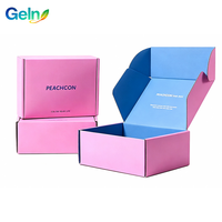 Boîte d'expédition en carton ondulé personnalisée avec impression du slogan de la marque sur le couvercle intérieur pour accessoires, vente en gros, personnalisable, approvisionnement en vrac