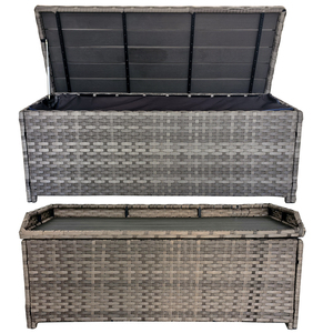 <span class=keywords><strong>Banc</strong></span> <span class=keywords><strong>de</strong></span> <span class=keywords><strong>jardin</strong></span> 2 places en rotin PE avec plateau en polybois, vente en gros usine - Product Image 3