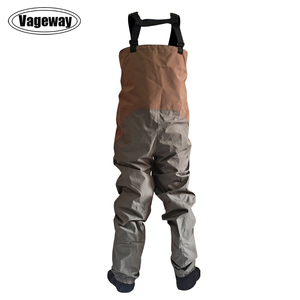 Waders de pêche et de chasse respirants en néoprène de 4,0 mm, <span class=keywords><strong>grande</strong></span> poche poitrine, 100 % imperméables en polyester, marque Hongxin pour l'extérieur - Product Image 3