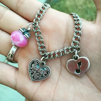 Bracelet à breloques multiples en argent sterling S925 style James Avery, bracelet tendance sur le thème du voyage pour BFF et Sweet 16, cadeau pour filles