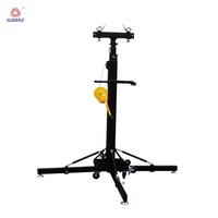 Torre de elevación telescópica de hierro de alta resistencia de 5.4M para iluminación de escenario, soporte de armazón para altavoces Line Array y manivela de cabrestante - Precio mayorista