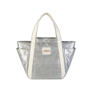 OEM Eco-Friendly Oxford Reusable Lightweight Thermal Cooler Lunch <b>Bags</b> Waterproof Insulated Tote Zipper Closure for Picnics Keep - Product Image 1