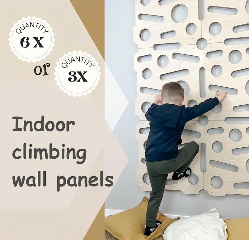 Indoor Wooden Climbing Wall Panels for