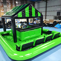 Château sautant gonflable en bâche PVC pour adultes barre d'eau flottante prête à la fête équipement d'amusement extérieur 300kg capacité 6-8