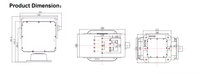 Soporte de Cámara Motorizado PTZ Feiyue, Aleación de Aluminio, IP66 Impermeable, Inclinación de 90°, FY-SP2630, Gimbal de 2 Ejes