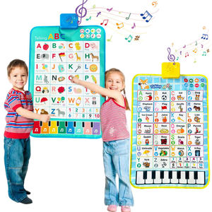 Póster Educativo Interactivo para Niños con Sonidos del Alfabeto, Números y Piano, Juguete para Autismo, Tabla de Pared Parlante - Product Image 1