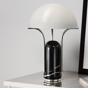 Lámpara de mesa de mármol minimalista moderna, diseño de hongo LED E27 para sala de estar, dormitorio, estudio, iluminación decorativa - Product Image 4