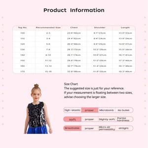 Débardeurs pour filles de 2 à 16 ans, pour spectacles sur scène, compétitions, hip-hop, jazz moderne, danse lyrique, costumes d'entraînement - Product Image 6