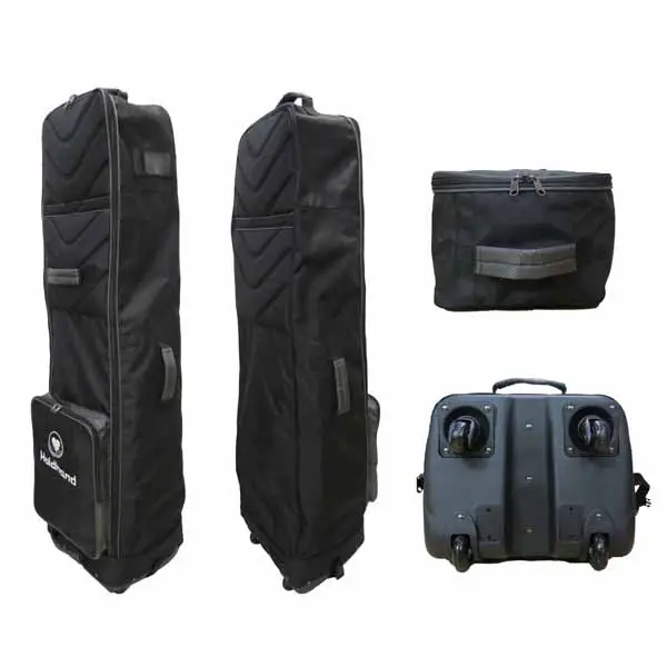 Golf seyahat çantaları tekerlekler ve ayrılabilir omuz askıları katlanabilir Golf seyahat kapakları