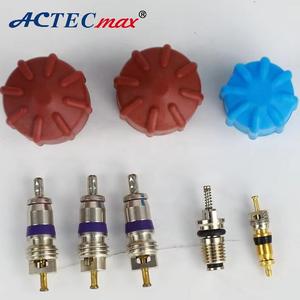อะไหล่แอร์รถยนต์ วาล์วสีแดงน้ำเงิน รุ่น AC.113.176 สำหรับรถยนต์ออดี้ บีเอ็มดับเบิลยู มินิ วาล์วแอร์ รุ่นใหม่ แกนวาล์ว <span class=keywords><strong>R12</strong></span> R134A CAP&VALVE K - Product Image 1