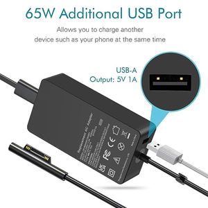 Adaptador de Corriente de 12V 15V 44W 65W 102W para <span class=keywords><strong>Surface</strong></span> Pro4/5/6/7/8/9 Laptop1/<span class=keywords><strong>2</strong></span>/3/4 <span class=keywords><strong>Go</strong></span> Book1/<span class=keywords><strong>2</strong></span>/3 1625 1800 1706 1796 1798 1932 <span class=keywords><strong>Cargador</strong></span> - Product Image 4