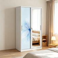 Armoire à vêtements moderne en acier, 2 portes, casier métallique pour bureau, école, salle de sport, salle des employés, prix d'usine
