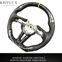 Kryvex Mazda CX30/MX30/CX50 Custom untuk & Setir Olahraga Rally Kulit Berlubang Serat Karbon Pegangan 35mm 2019-2024