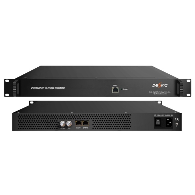 64 in 1 IP to Analog Modulator DSM2500C Ip to Pal Modulator 64 Non-adjacent Analog RF Out CATV Analog Modulator