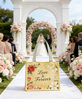 Sac en jute écologique à logo personnalisé, grande capacité, sac fourre-tout en lin pour cadeaux de mariage et activités de plein air, vente chaude