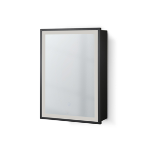 <span class=keywords><strong>Armoire</strong></span> à <span class=keywords><strong>pharmacie</strong></span> avec lumières LED <span class=keywords><strong>armoire</strong></span> à miroir de salle de bain murale avec charnière de piano mode 3 couleurs porte en aluminium noir 1420" - Product Image 5