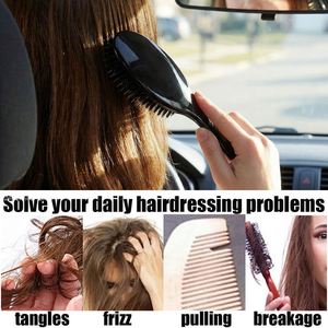 Low Minimum Order Boar Bristle Detangling Hair Brush Promotional <b>Gift</b> Air Cushion Massage Comb for Online Boutiques Box - Product Image 6
