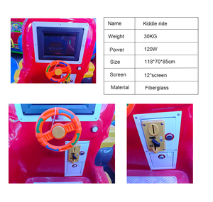 Macchina da Gioco per Bambini a Moneta, Auto Cavalcabile per Parchi Giochi e Parchi Divertimento - Product Image 4