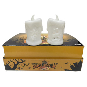 Halloween Siebenfarbige Beleuchtete Weiße Kerzenlichter Geisterfest-Kerzenlichter Totenkopf-Kürbis-Laternen Geisterfest - Product Image 5