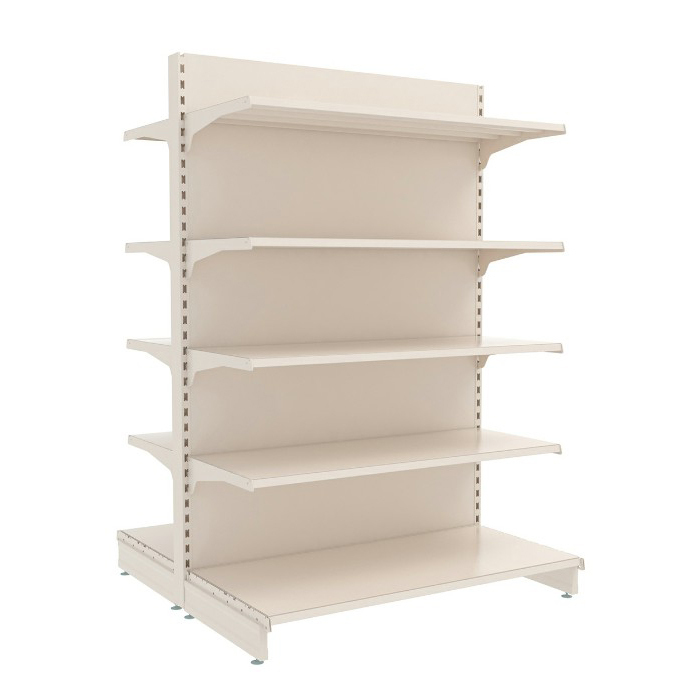 Custom Gondola Shelving Double Sided Supermarket