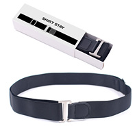Ceintures en cuir PU antidérapantes en silicone pour hommes et femmes, avec sangle de maintien anti-plis pour chemises, OEM ODM