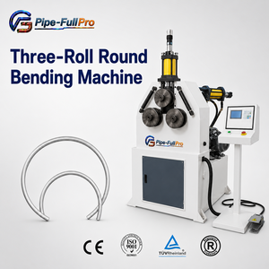 3 <b>Roller</b> Tube Rolling Machine with Foot Pedal Control for Semi-Automatic Stainless Steel Pipe Bending - Product Image 1