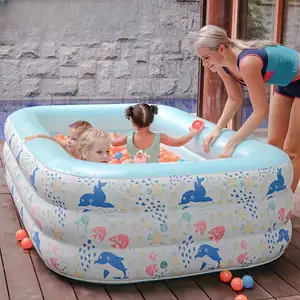 Schlussverkauf Schwimmbad für draußen aufblasbares Schwimmbad für Kinder Kidsbecken Gartenzubehör Schwimmbäder