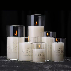 Vente en gros, fourniture en usine, logo personnalisé, prix bas, pot à bougie transparent vide en borosilicate résistant à la chaleur - Product Image 6