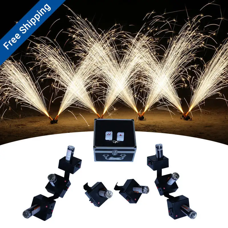 Professional Wireless Remote Control Fireworks Firing System 8 Cue Fire Machine with 8 Channels for Pyrotechnics