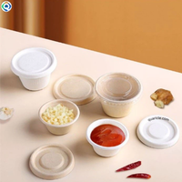 Gobelets à sauce 1oz & 2 oz Gobelets polyvalents en fibre de canne à sucre biodégradables naturels