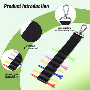 Porte-tee de golf en cuir de qualité supérieure, porte-tee de golf personnalisé, organisateur de tee de golf portable avec logo personnalisé, cadeau pour homme - Product Image 5