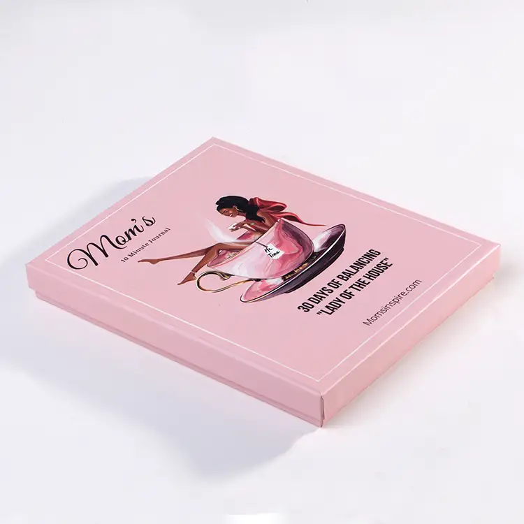 Notebook-Hersteller Benutzer definierter Druck Hardcover Pink Women Dankbarkeit Undatiert Täglicher Spiral planer Journal Geschenkbox-Set