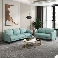 Canapé double trois places en tissu technique pour salon, design moderne et épuré, idéal pour petit appartement, magasin de vêtements, location, très populaire