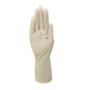 Guantes médicos de látex sin polvo Guantes recubiertos de látex de espuma Guantes de látex resistentes - Product Image 3