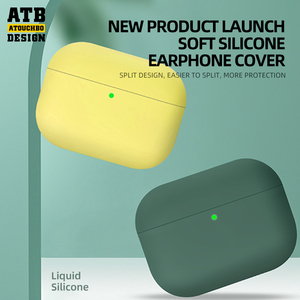 Atouchbo, funda de silicona impermeable de alta calidad para auriculares para <span class=keywords><strong>Iphone</strong></span> 14 13 12 <span class=keywords><strong>11</strong></span> <span class=keywords><strong>Pro</strong></span> <span class=keywords><strong>Max</strong></span>, funda para auriculares inalámbricos con Bluetooth - Product Image 2