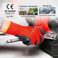 Gants de travail en polyester enduits de latex, résistants à l'usure, avec emballage personnalisé, pour entrepôt, mécaniciens, ferme - Fournisseur d'usine