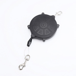 Correa retráctil automática para perros de 3 metros, cable de acero recubierto de goma negra, cuerda de tracción para mascotas, para gatos y perros - Product Image 2