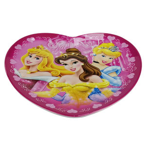 Juego de Plato y Tazón de Melamina para Niños, Estilo Corazón Rosa - Product Image 3