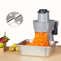 Machine à couper les légumes commerciale multifonctionnelle en acier inoxydable, trancheuse, hachoir et déchiqueteuse pour restaurant et usine alimentaire