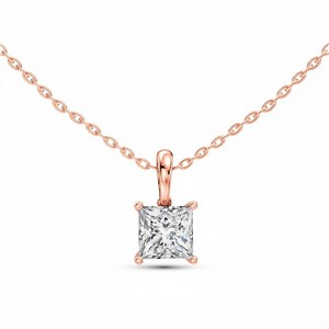 Colgante de Diamante Cultivado en Laboratorio de Primera Calidad para Mujer con Claridad VVS VS y Color EF, Engastado en Plata de Ley 925, Joyería Fina Elegante - Product Image 1