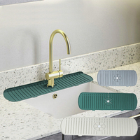 Poignée de robinet en silicone Socan, bac anti-goutte, accessoires pour évier de cuisine, tapis de séchage, protection anti-éclaboussures en silicone pour comptoir