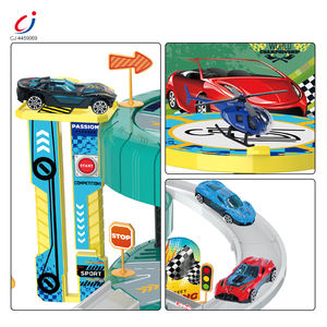Chengji Ensemble de jeu pour enfants : Parking intelligent à trois étages, circuit de course sportif en alliage, avec rangement de véhicules et scénario de simulation - Product Image 3