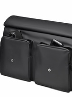 Sac d'ordinateur professionnel tendance pour voyages courts, sacoche bandoulière imperméable et respirante en PU pour le rangement