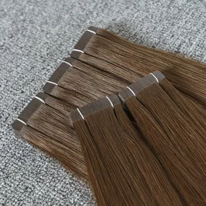 Großhandel Harmonie doppelt gezogene Kutikuläre abgestimmte intaktes Haarverlängerung insekten menschliches Band russisches 100 % Remy-Haarband in den Verkäufern