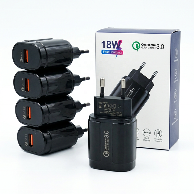18W Quick Charge 3.0 USB Wall Charger Universal 5V 3A 9V 2A 12V 1.5A Travel Adapter for Mobile Phone Tablet CE Approved