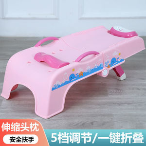 เก้าอี้สระผมเด็ก, เก้าอี้สระผมเด็กแบบหนา, ปรับระดับได้และพับเก็บได้ - Product Image 2